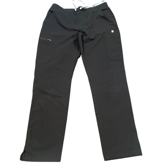 FIGS Women's M Black Yola Skinny Scrub Pants 29"L Technical Collection TW2000R - Picture 1 of 8
